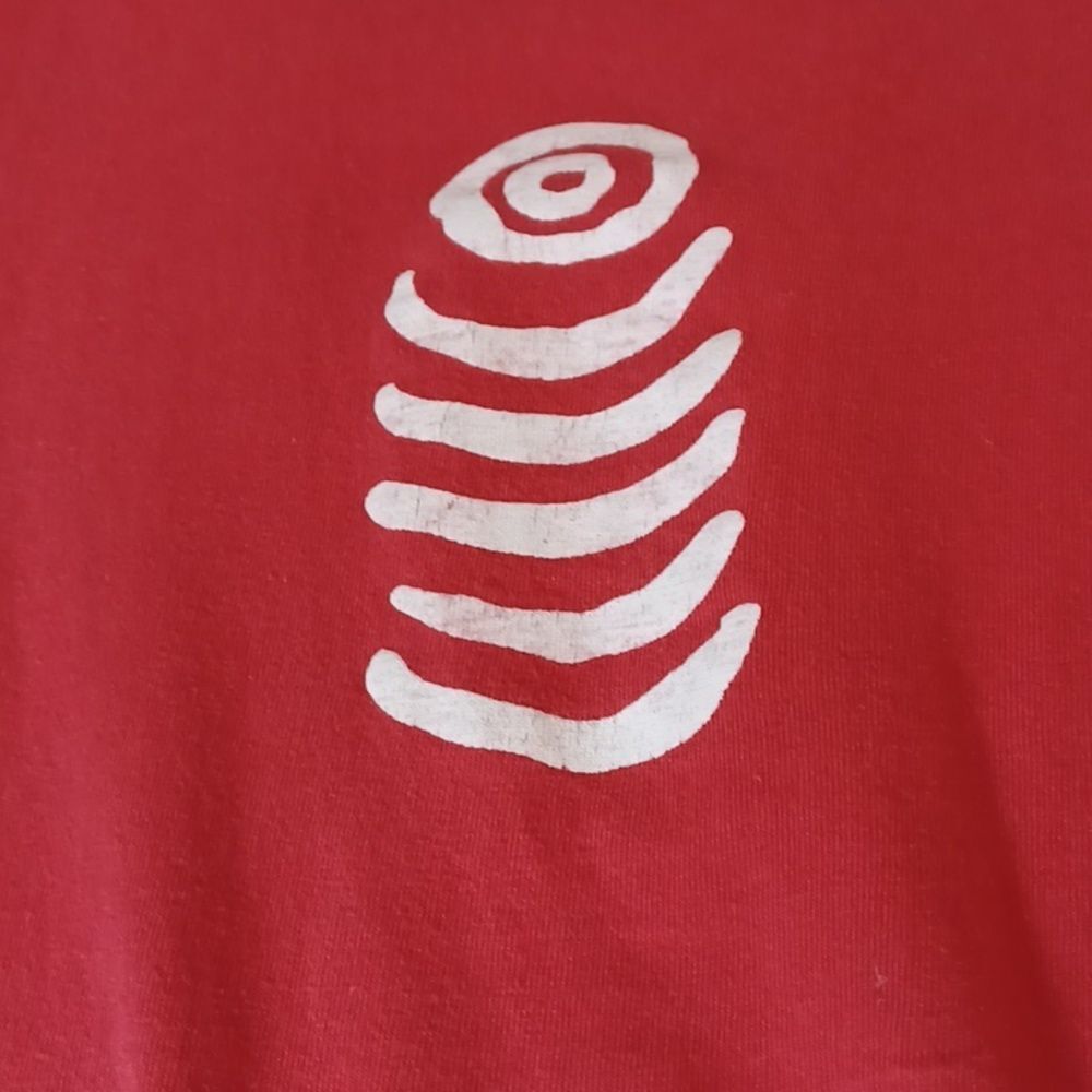 EXIST Red Graphic Print Summer Dress – 100% Cotton, Size Large, - Picture 7 of 9